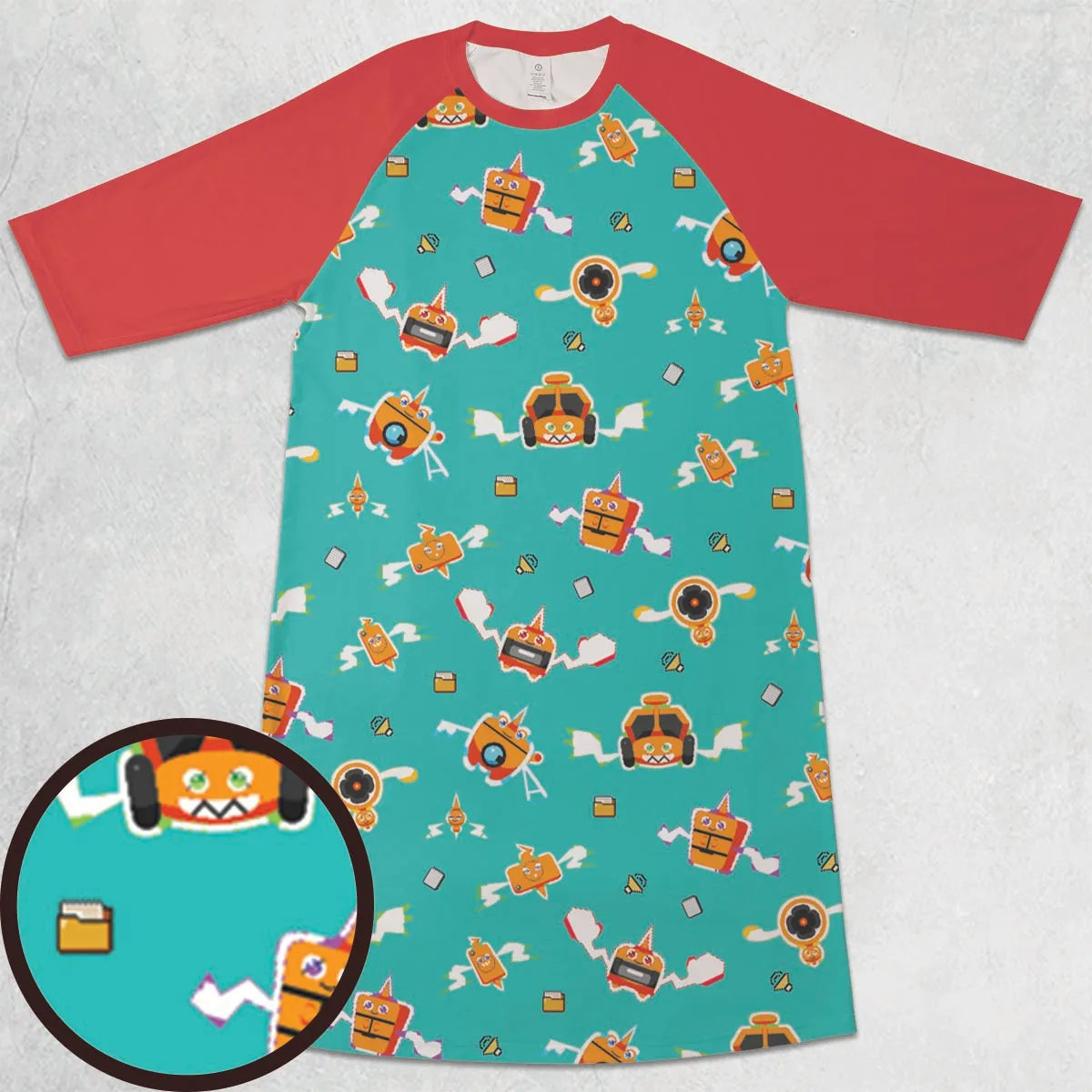 3/4 Sleeve Raglan Dress - GQHRJMGK