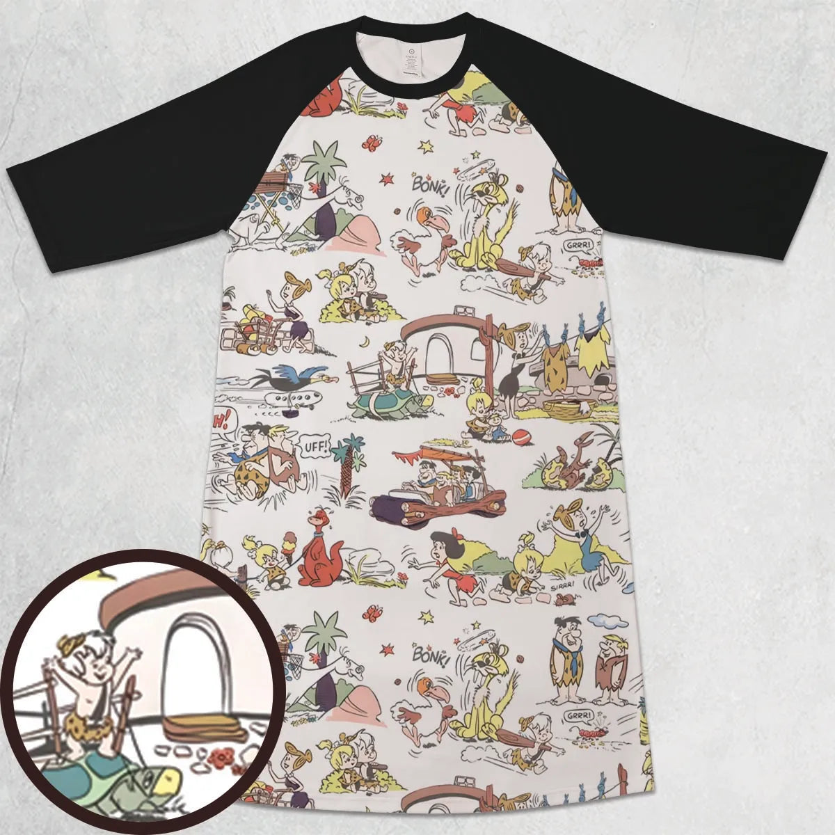 3/4 Sleeve Raglan Dress - FM61X52B