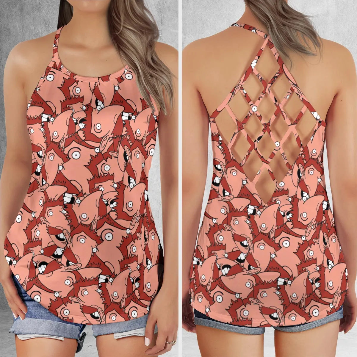 Criss Cross Tank Top - VS7JB9Q8
