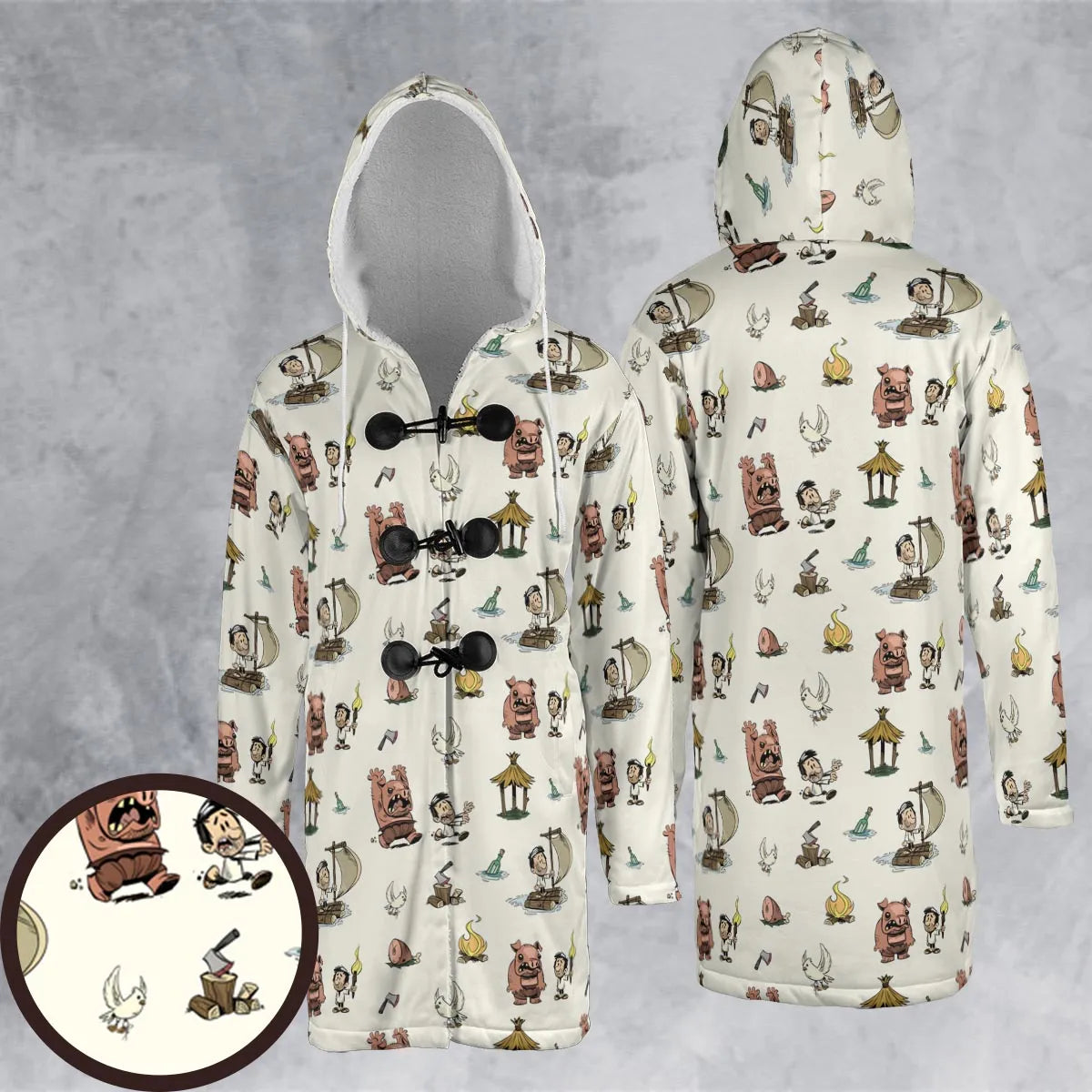 Hooded Cloak Coat - 7JKF3BAQ