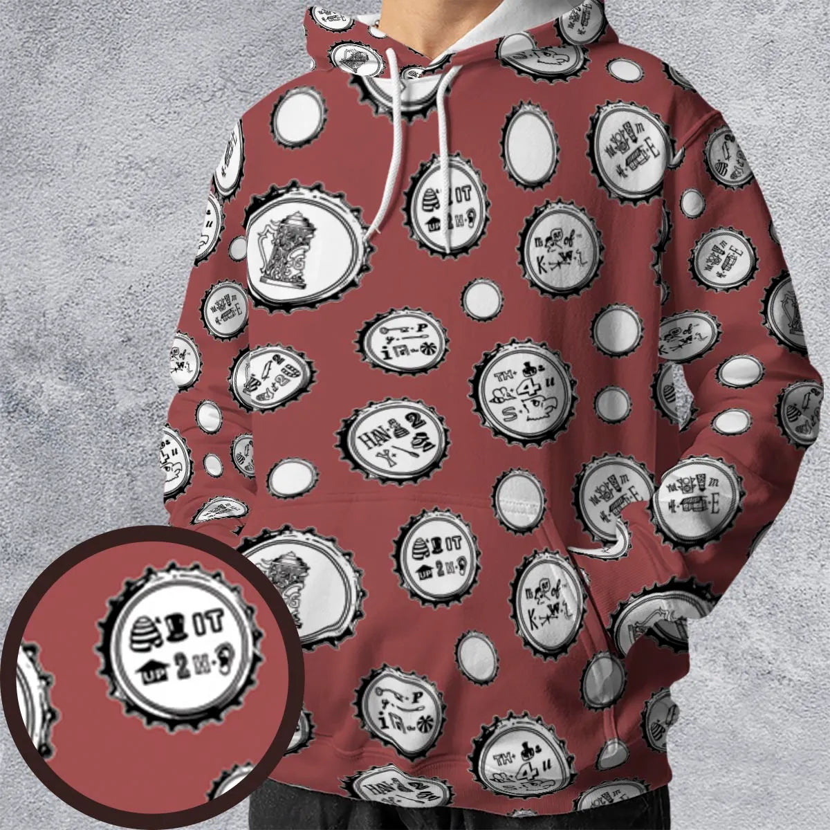 All-over Print Hoodie - 85LCZPJ8