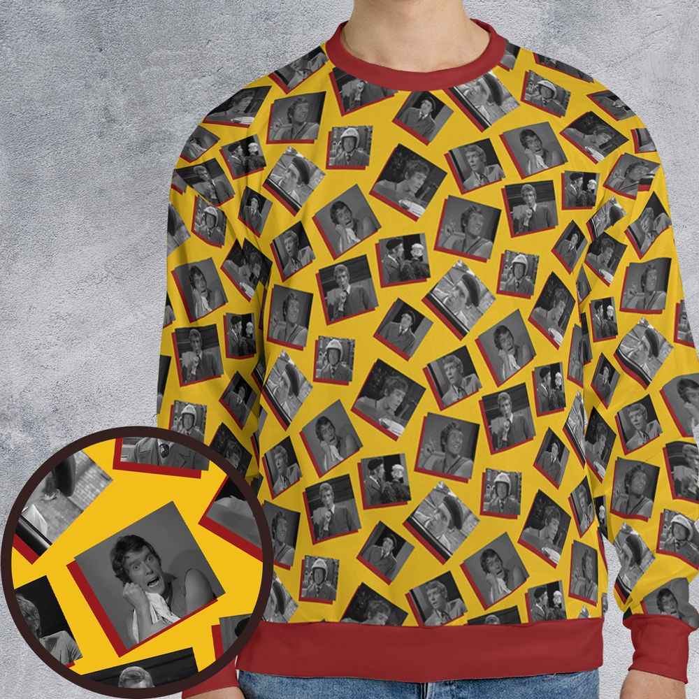 All-over Print Sweatshirt - RED2AJB4 -  - 1