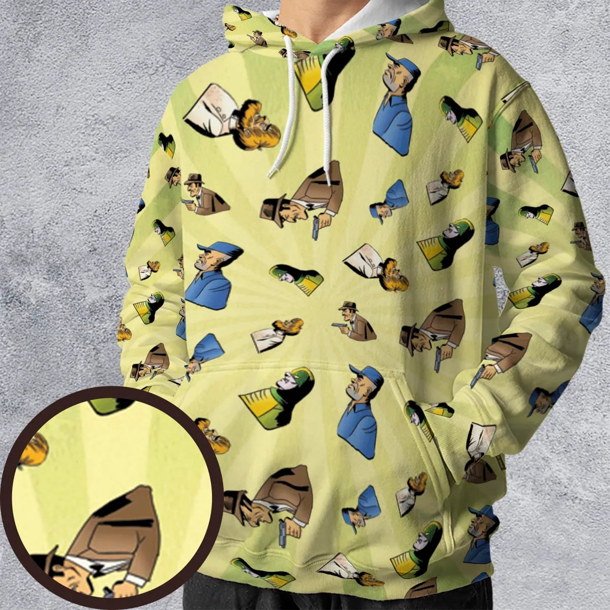 All-over Print Hoodie - YGNBZUDX