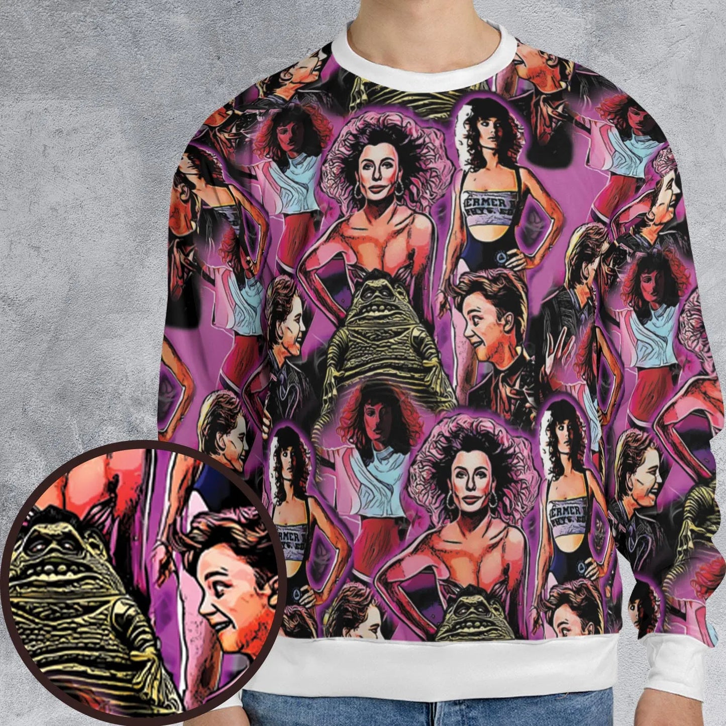 All-over Print Sweatshirt - SMKHJUAU