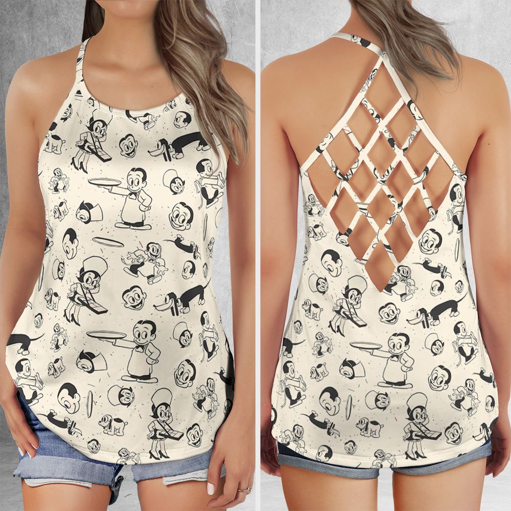 Criss Cross Tank Top - T5FLVA2V -  - 1