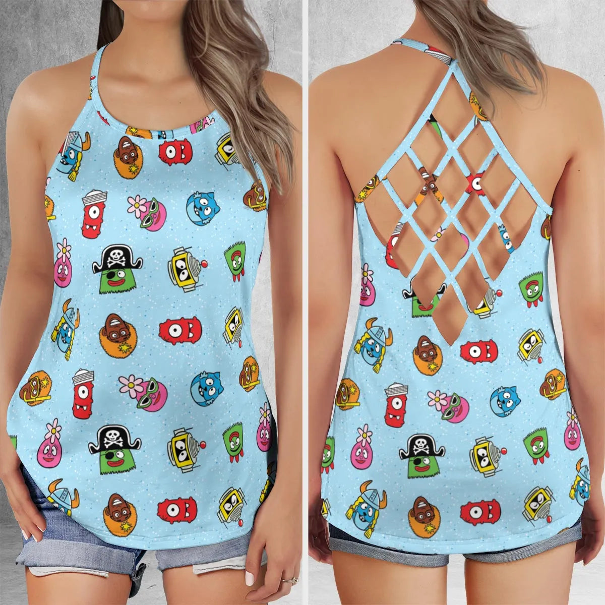 Criss Cross Tank Top - DFY8SVNG