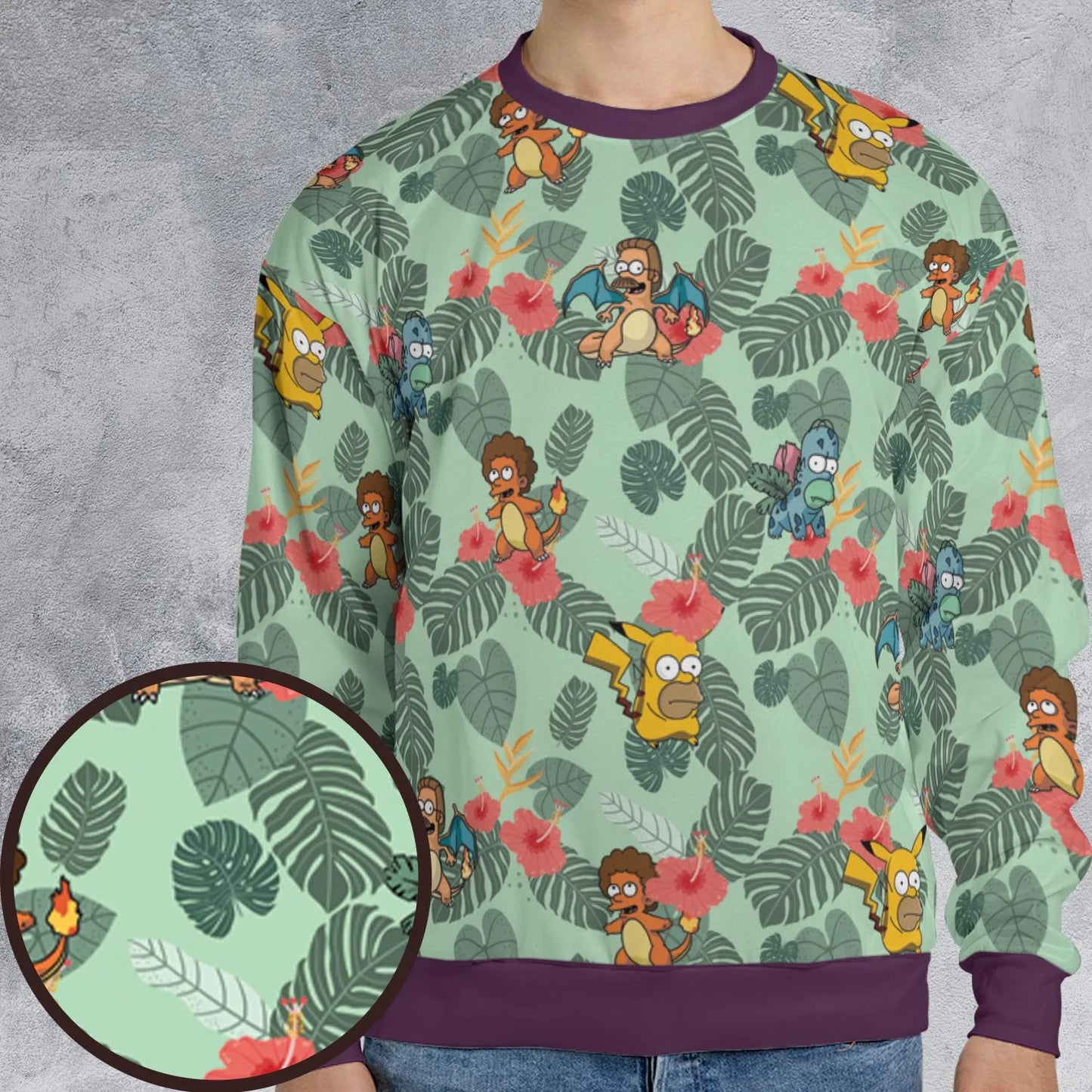 All-over Print Sweatshirt - AJKB7WGB