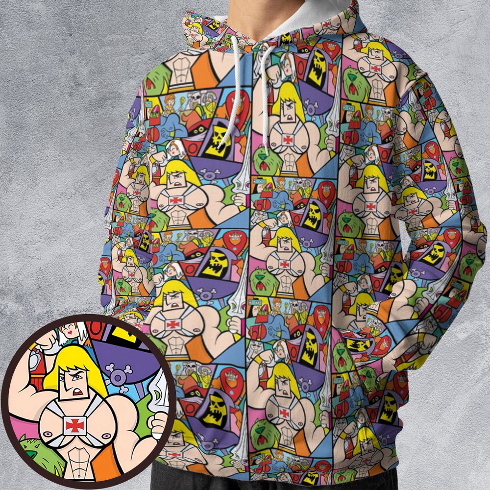 All-over Print Hoodie - DP66NY8E -  - 1
