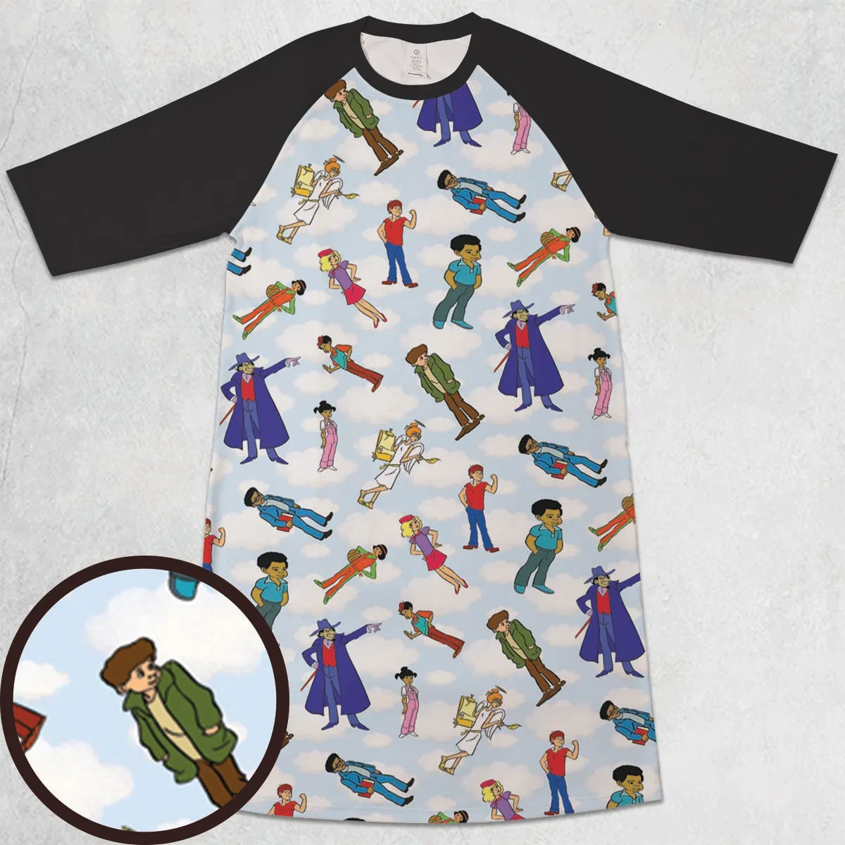 3/4 Sleeve Raglan Dress - 83HZMXGV