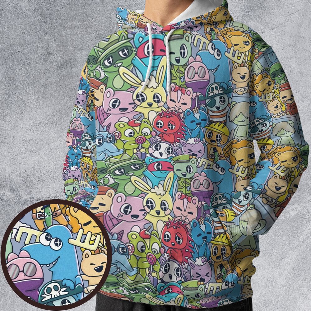All-over Print Hoodie - 4ZK44NVA -  - 1