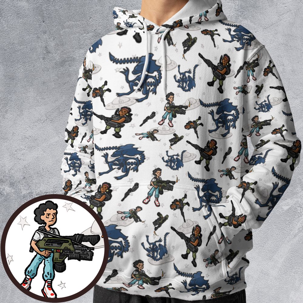 All-over Print Hoodie - P9Q5QFZM -  - 1