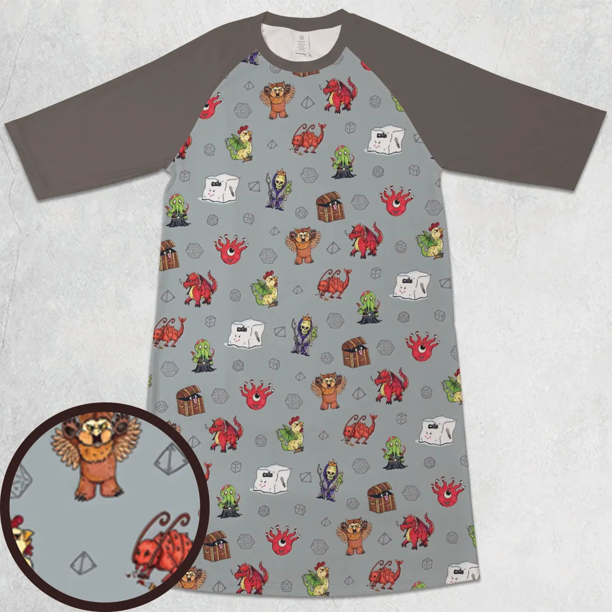 3/4 Sleeve Raglan Dress - 388M6JUJ