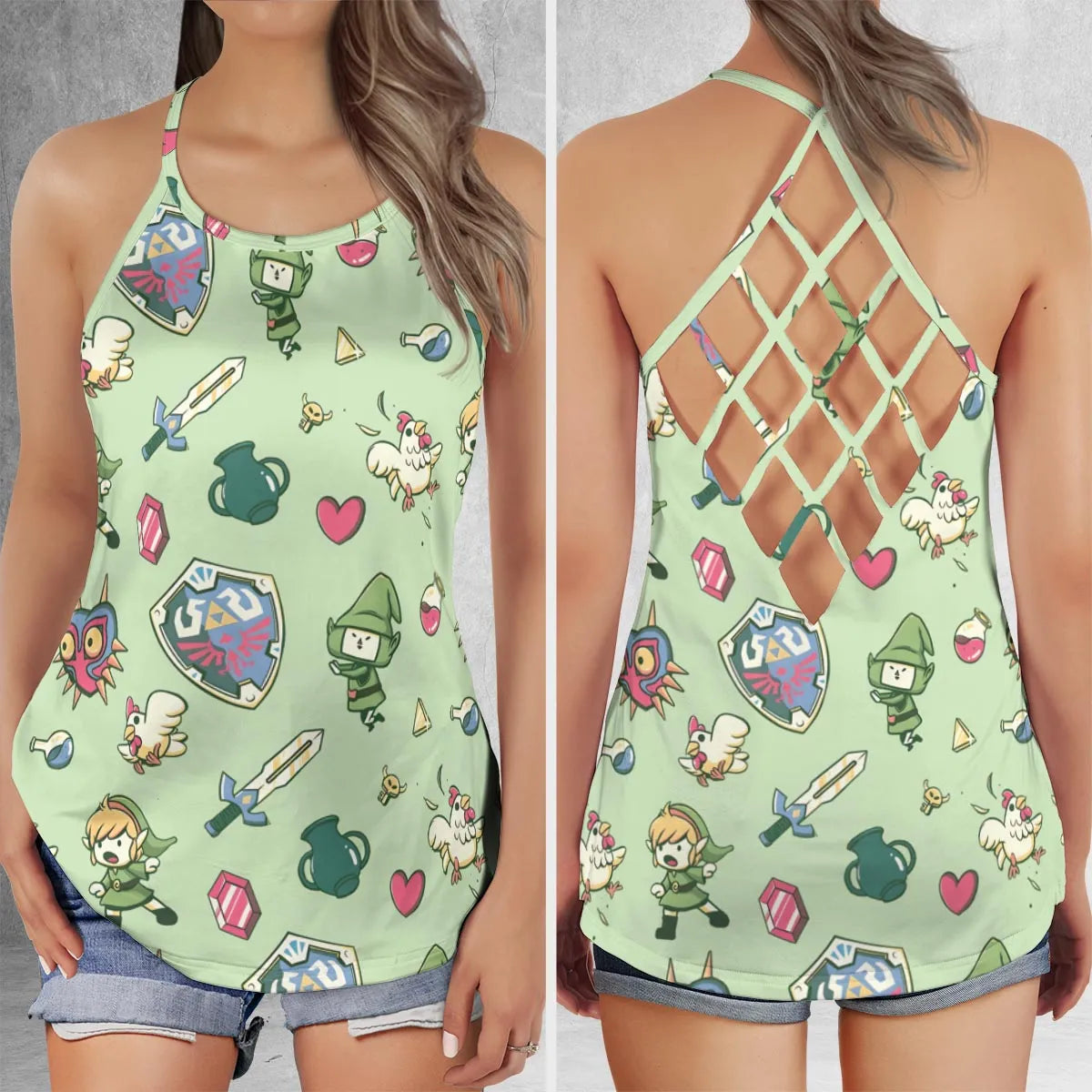 Criss Cross Tank Top - PB7RS9J6
