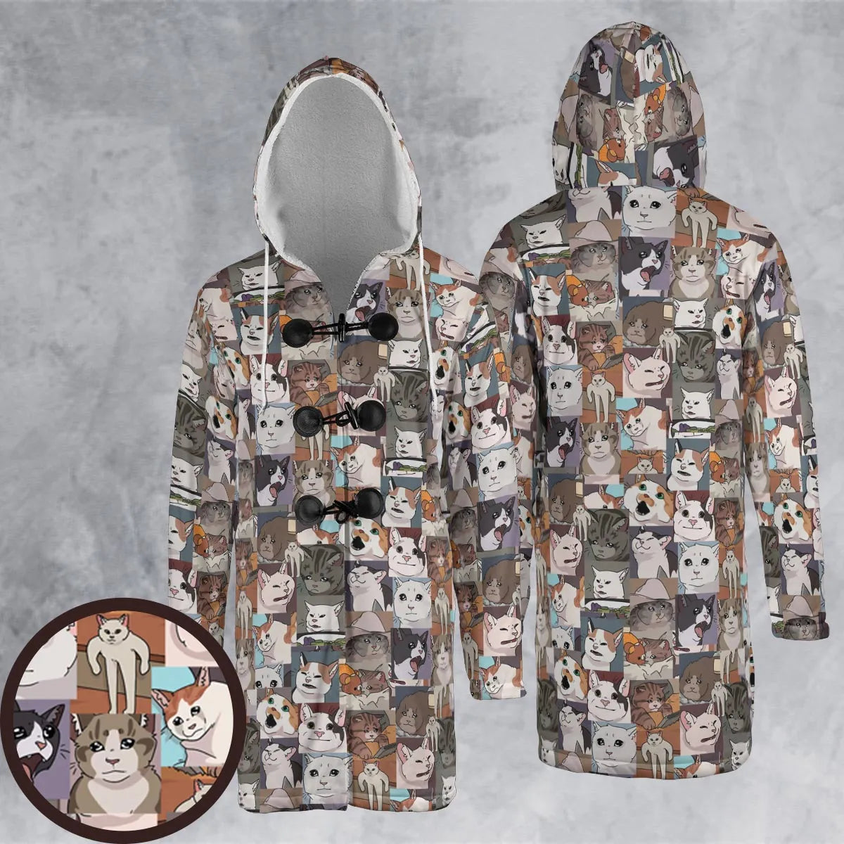 Hooded Cloak Coat - T2EVW599