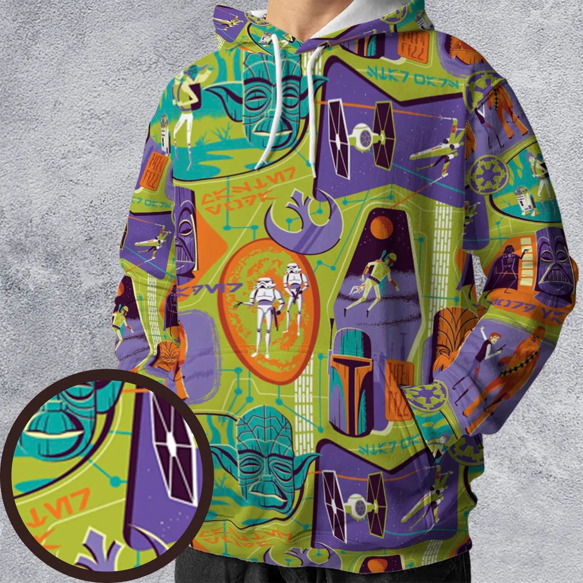 All-over Print Hoodie - X95TMHFF