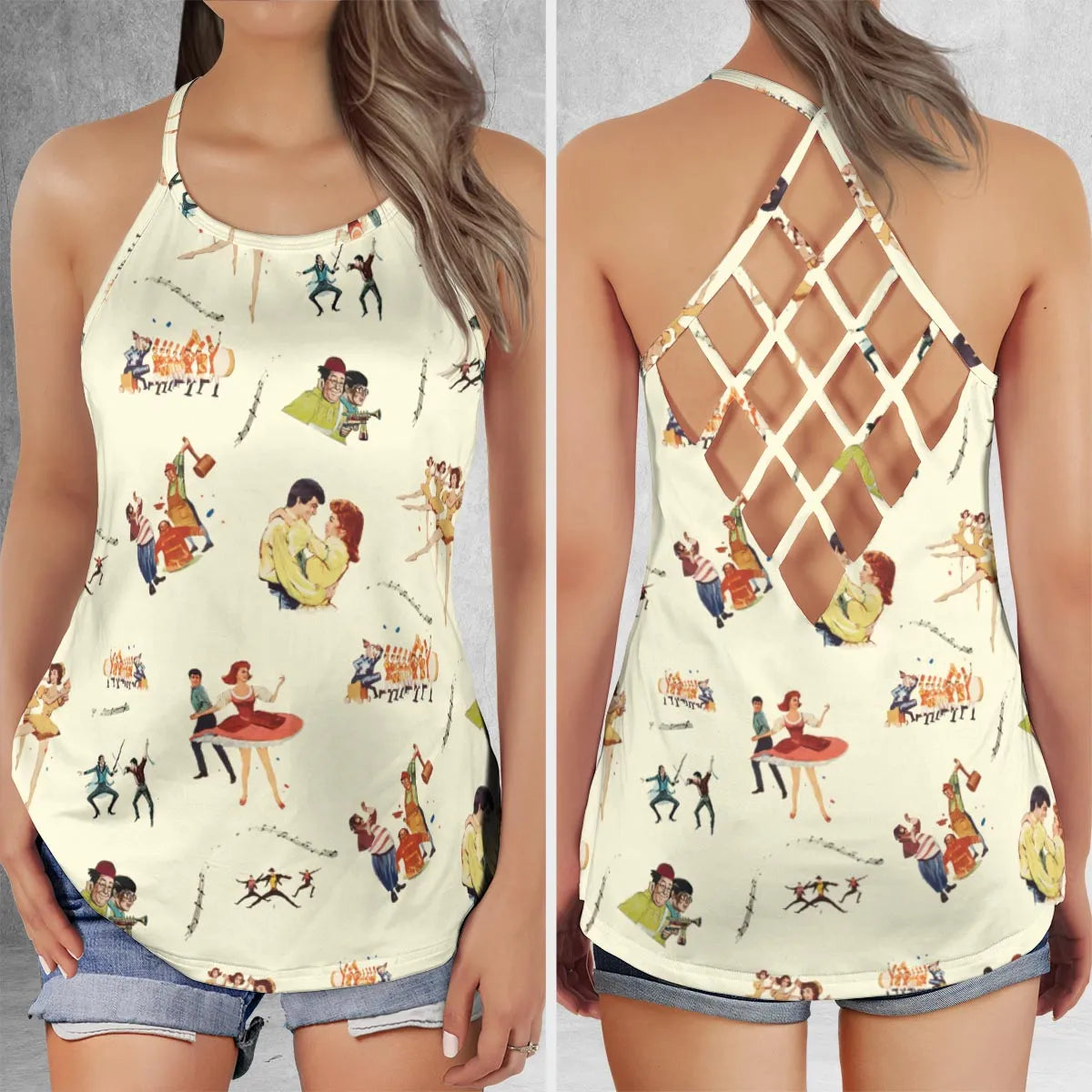 Criss Cross Tank Top - 6N33VKJ6