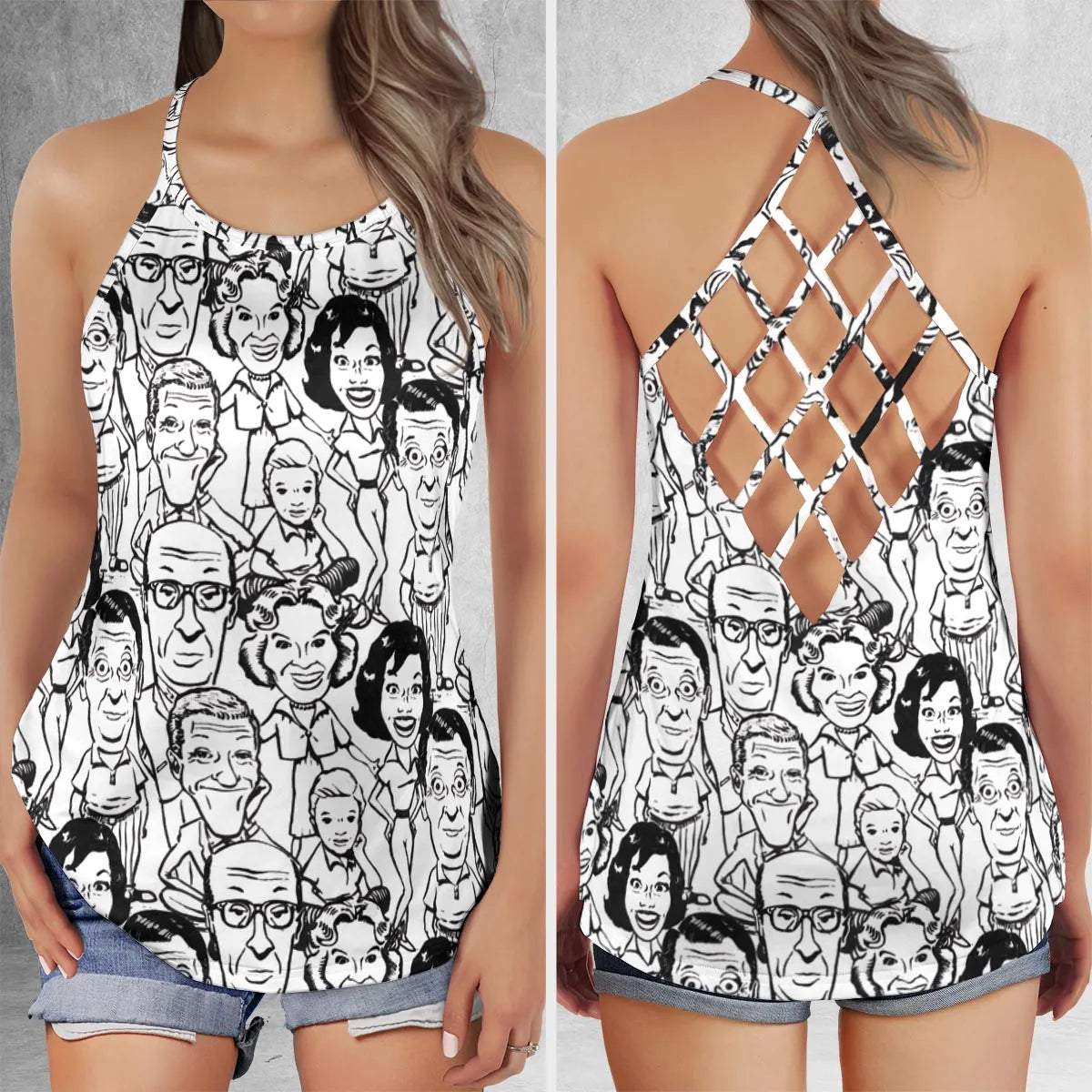 Criss Cross Tank Top - U4HS6K1V