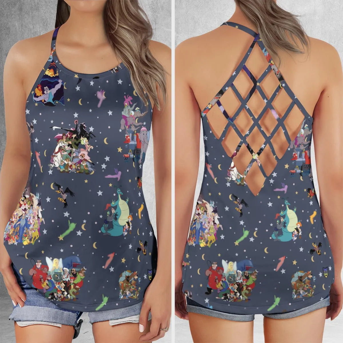 Criss Cross Tank Top - 7XHZNMQC