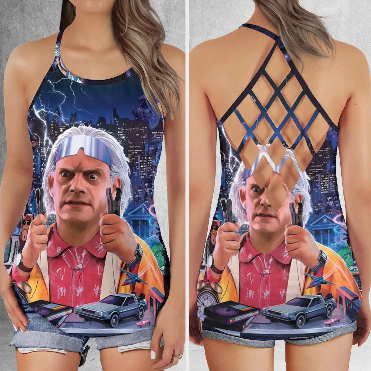 Criss Cross Tank Top - NVCE2VSA