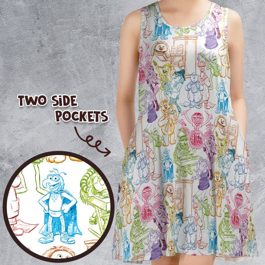 Sleeveless Dress - L5UE7XWQ -  - 1