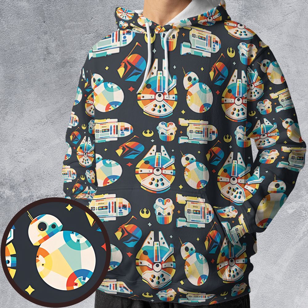 All-over Print Hoodie - 1QGL7E4D -  - 1