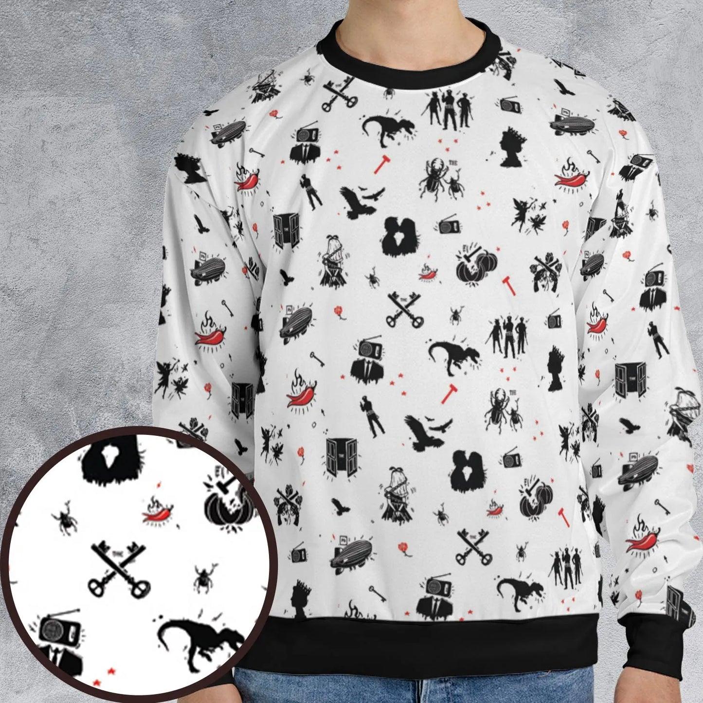 All-over Print Sweatshirt - VY44M6PR