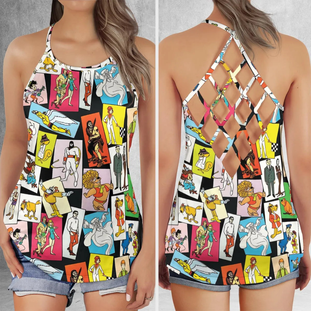 Criss Cross Tank Top - 3RTNTVQB