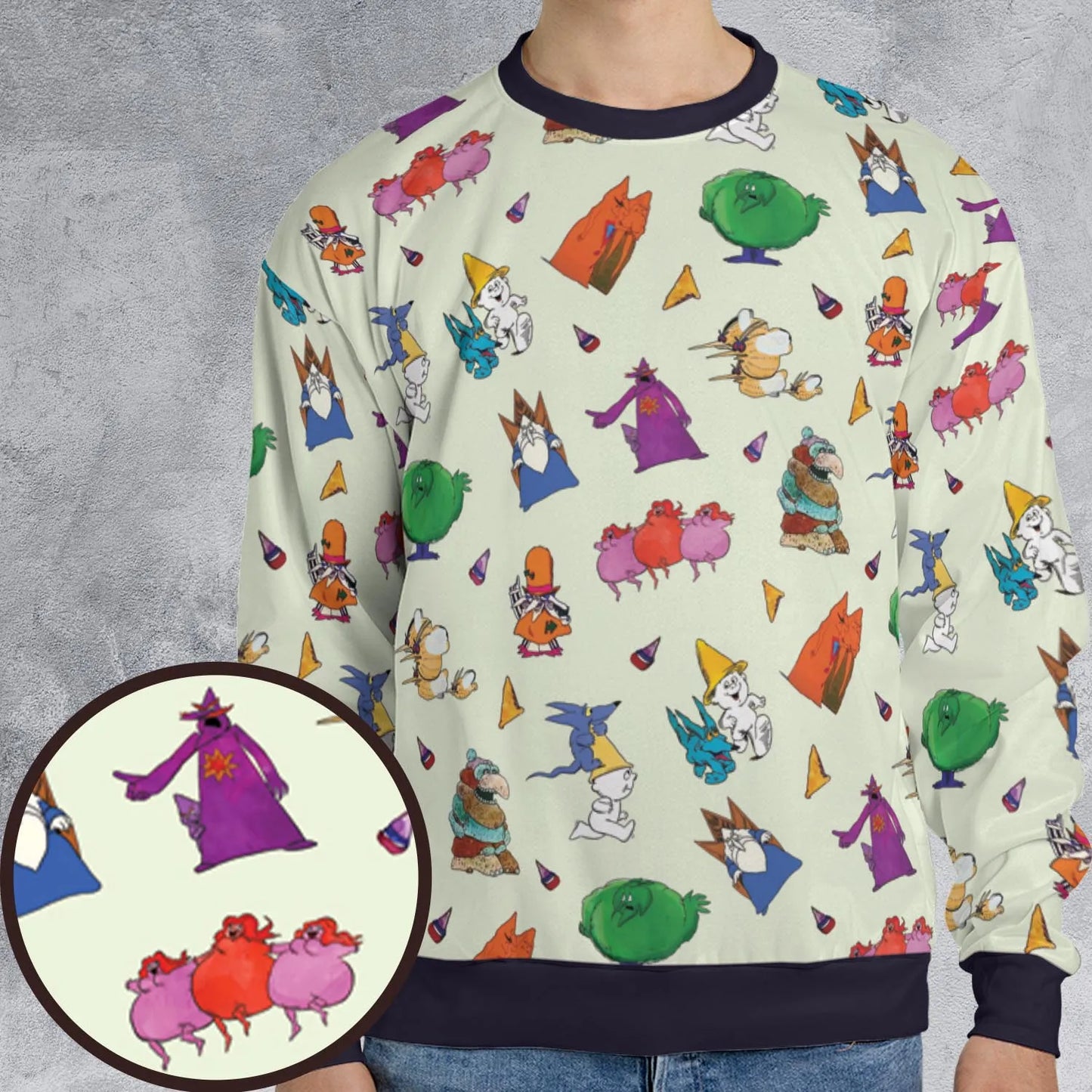 All-over Print Sweatshirt - ZDBJ7QPE