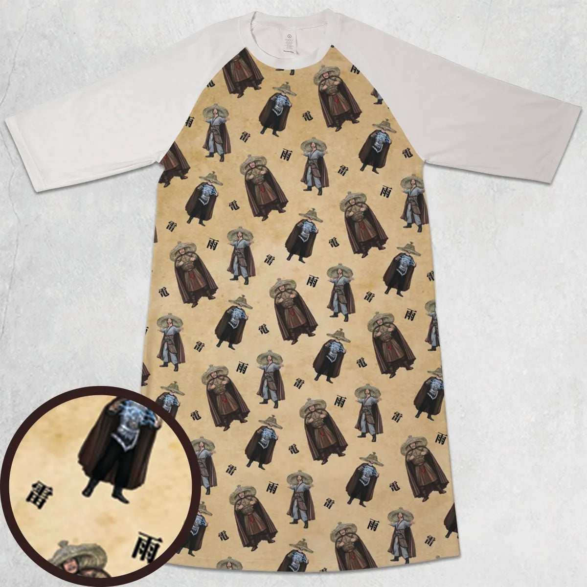 3/4 Sleeve Raglan Dress - PYWZ2HVT