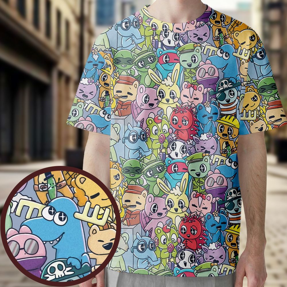 All-Over Print Unisex T-Shirt - T6V4L257 -  - 1