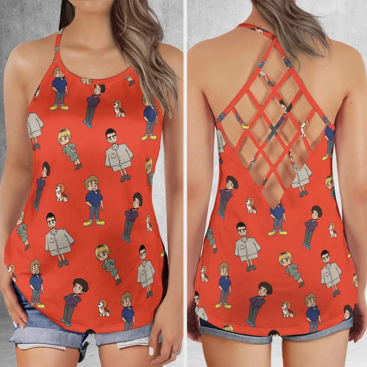 Criss Cross Tank Top - PA3RHZ2S