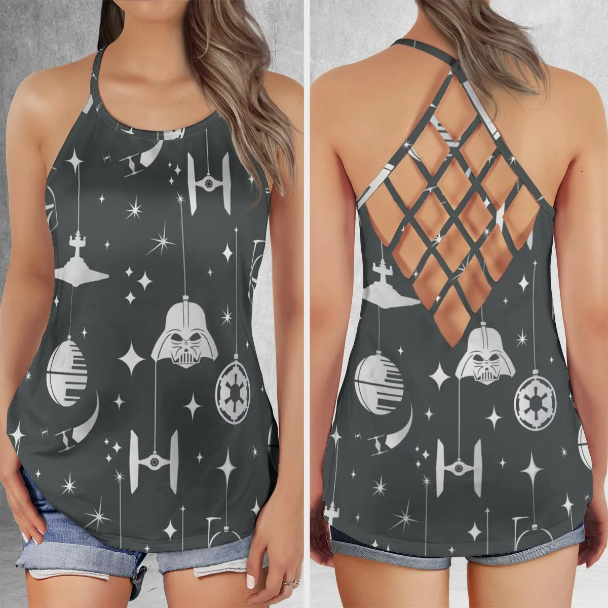 Criss Cross Tank Top - 94HJZK8Q
