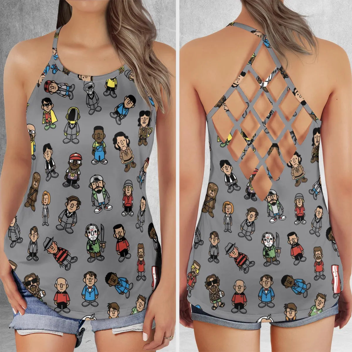 Criss Cross Tank Top - 9CU1H7R9
