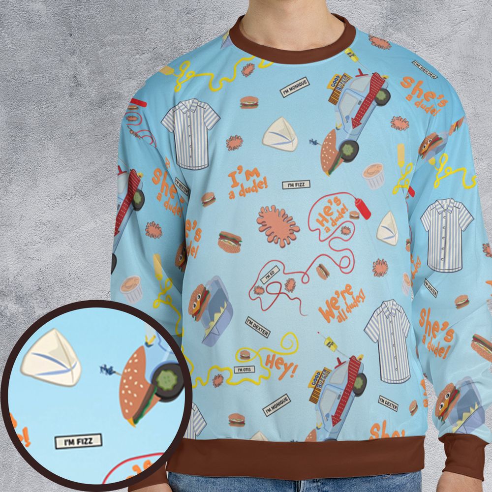 All-over Print Sweatshirt - Y4CK8872 -  - 1