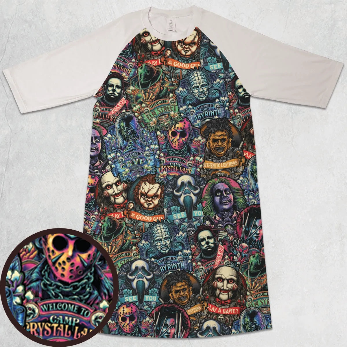 3/4 Sleeve Raglan Dress - HG6HHFDE