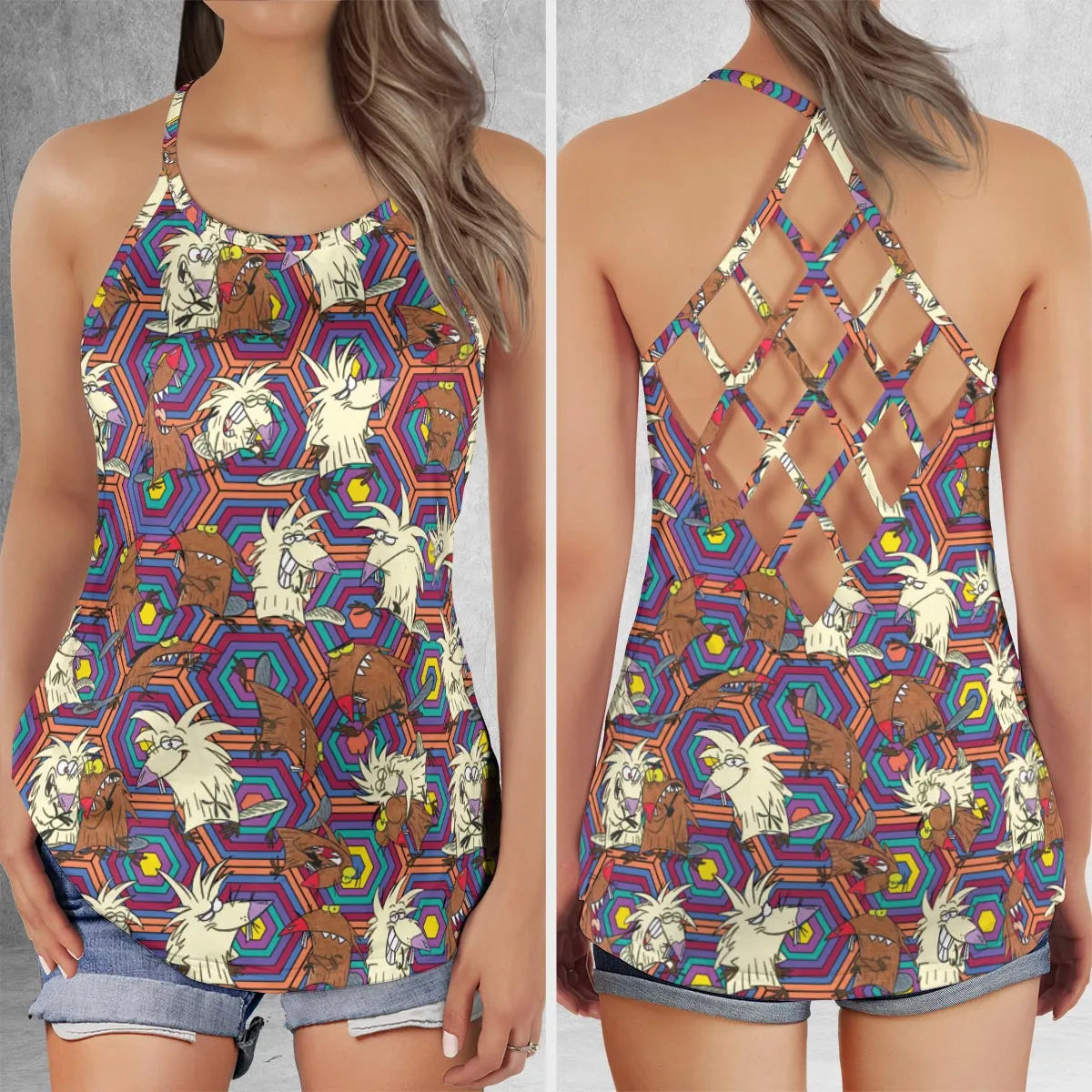 Criss Cross Tank Top - KNY6BL5F