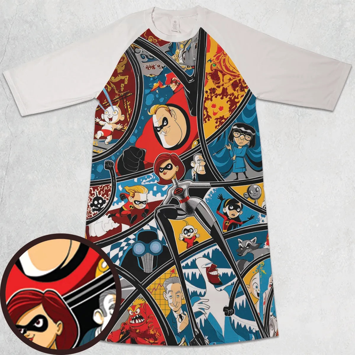 3/4 Sleeve Raglan Dress - MYAB2XAM
