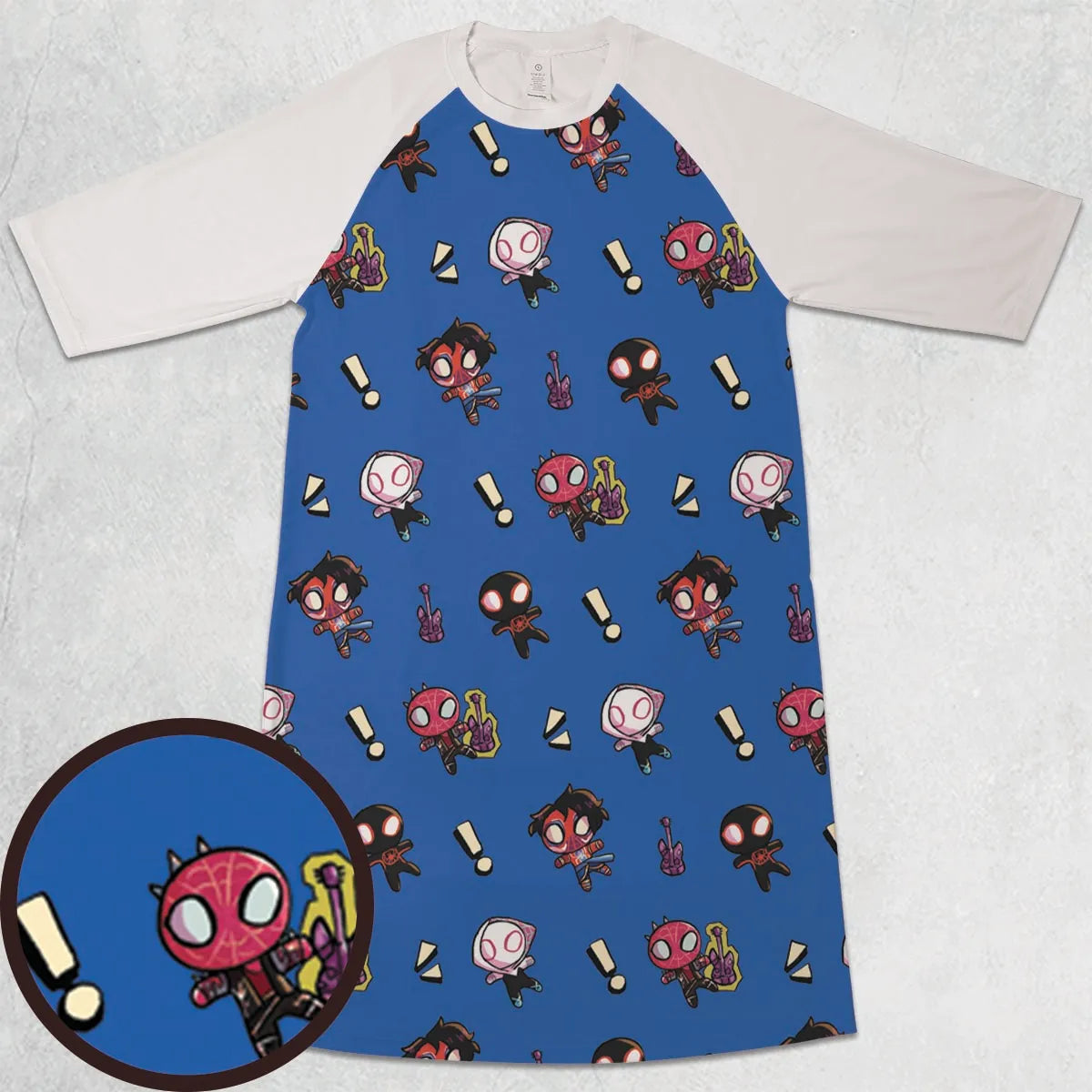 3/4 Sleeve Raglan Dress - WFL9MK8E