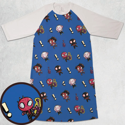 3/4 Sleeve Raglan Dress - WFL9MK8E