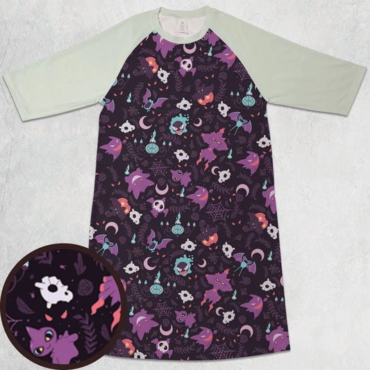 3/4 Sleeve Raglan Dress - ZXZDJ7CW