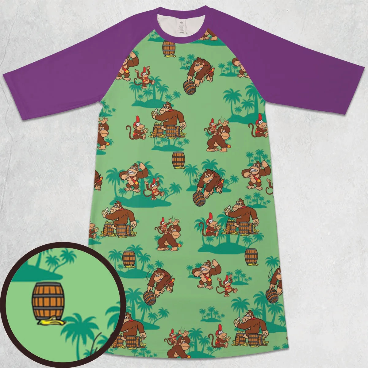 3/4 Sleeve Raglan Dress - PKCPNXFJ