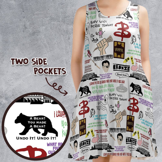 Sleeveless Dress - HWLKXFAB -  - 1