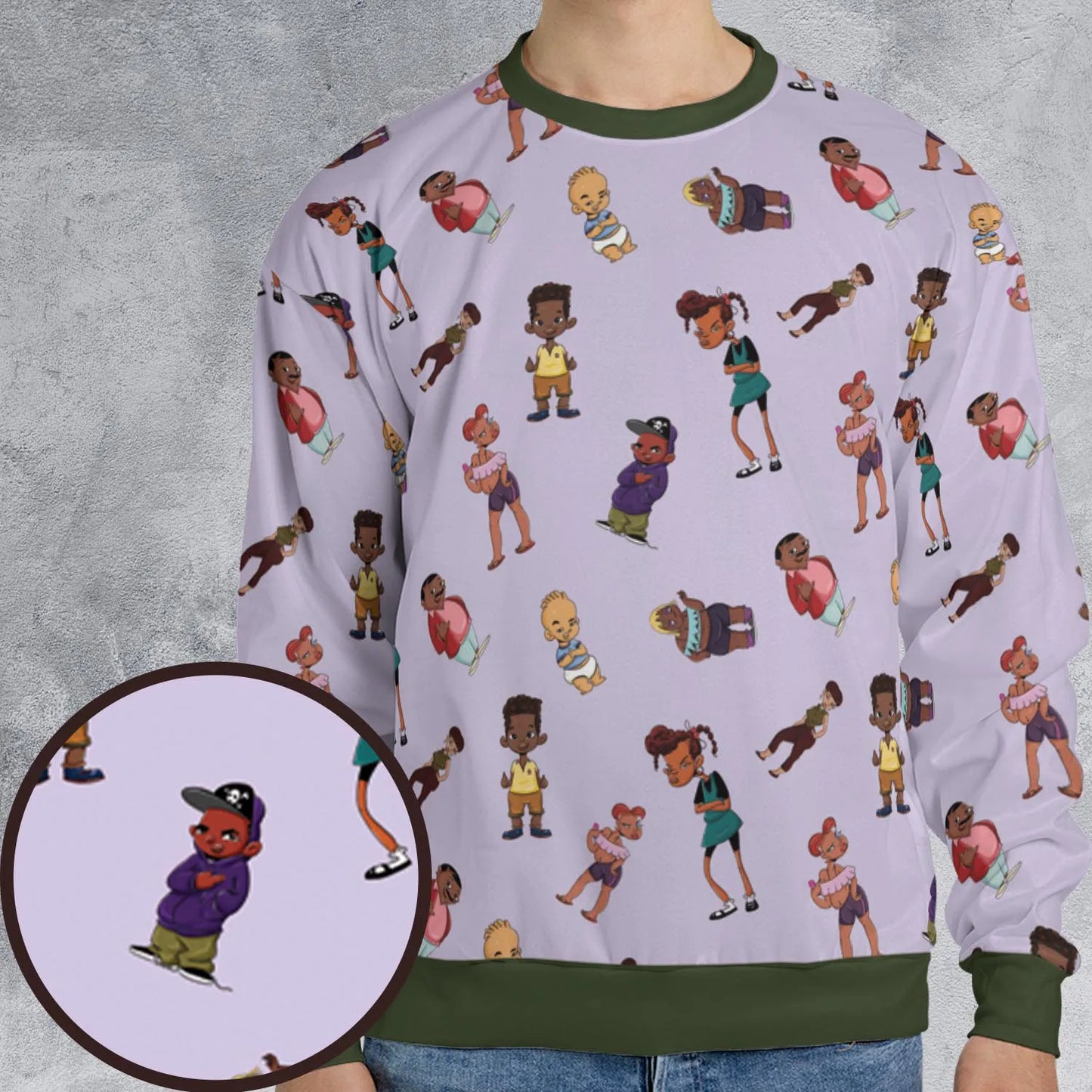 All-over Print Sweatshirt - 6RXNEBJC