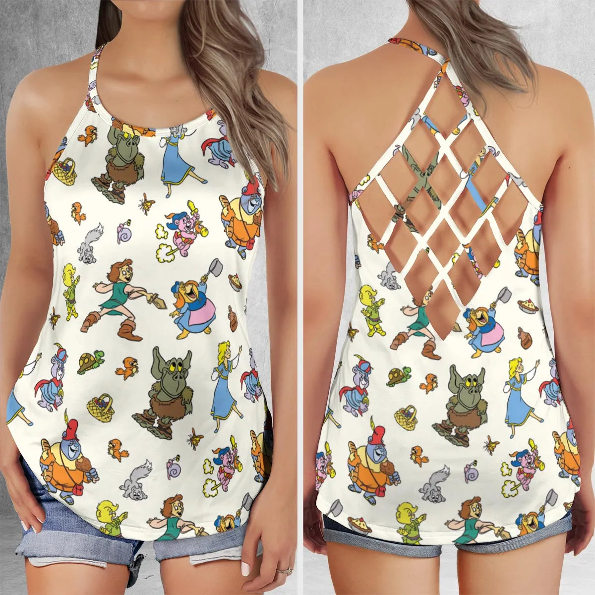 Criss Cross Tank Top - E9JJF431