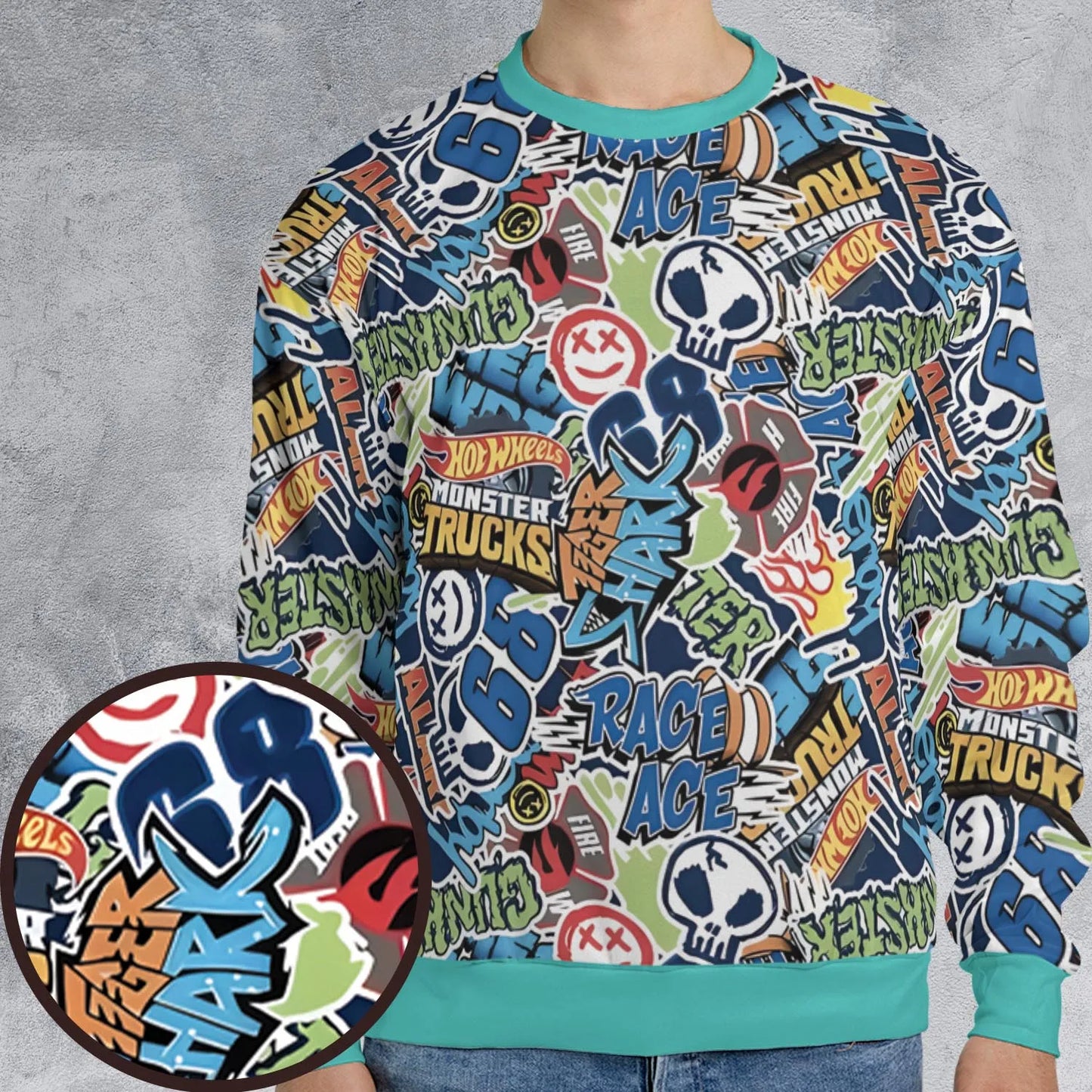 All-over Print Sweatshirt - 6N6JMZNB