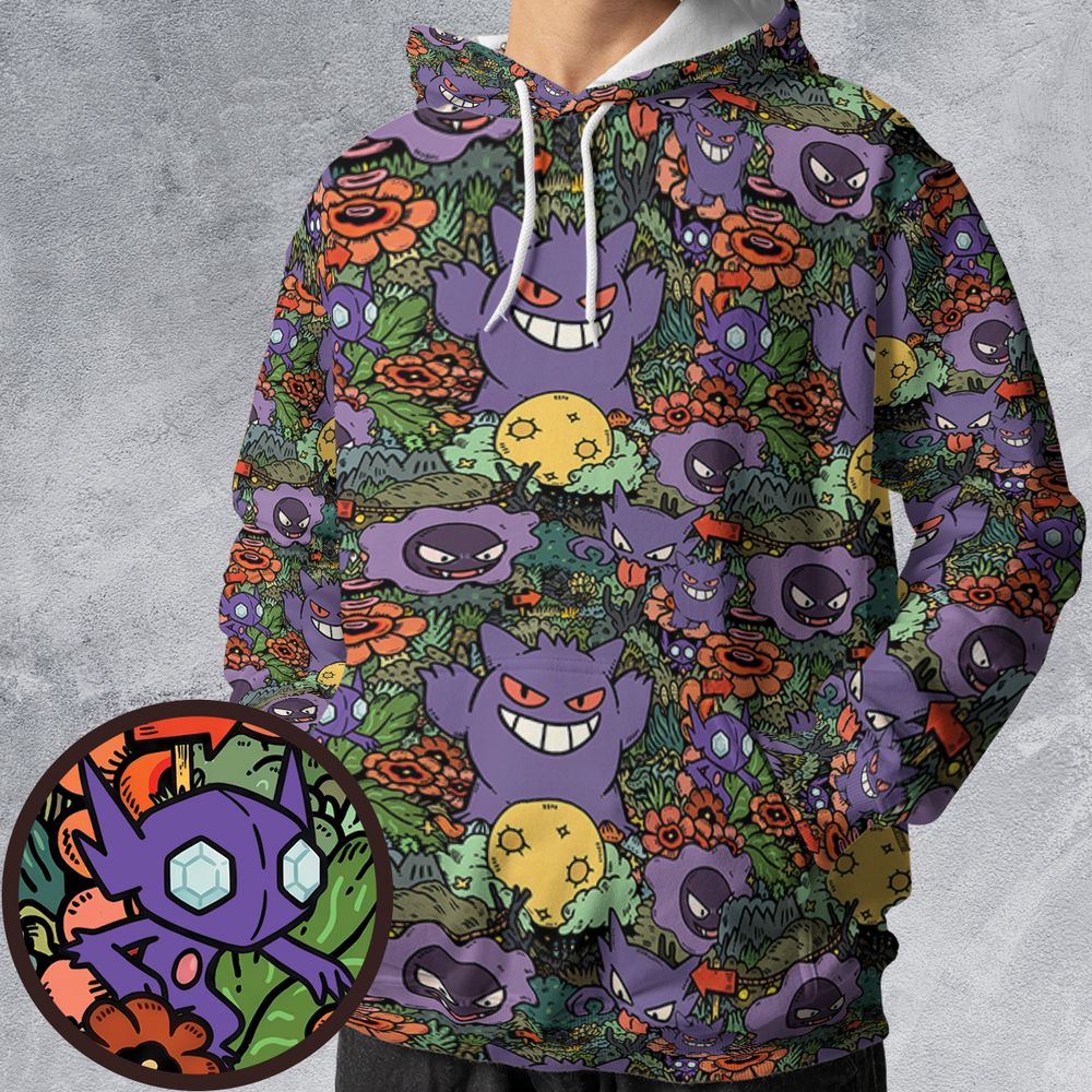 All-over Print Hoodie - VHDS6CSR -  - 1