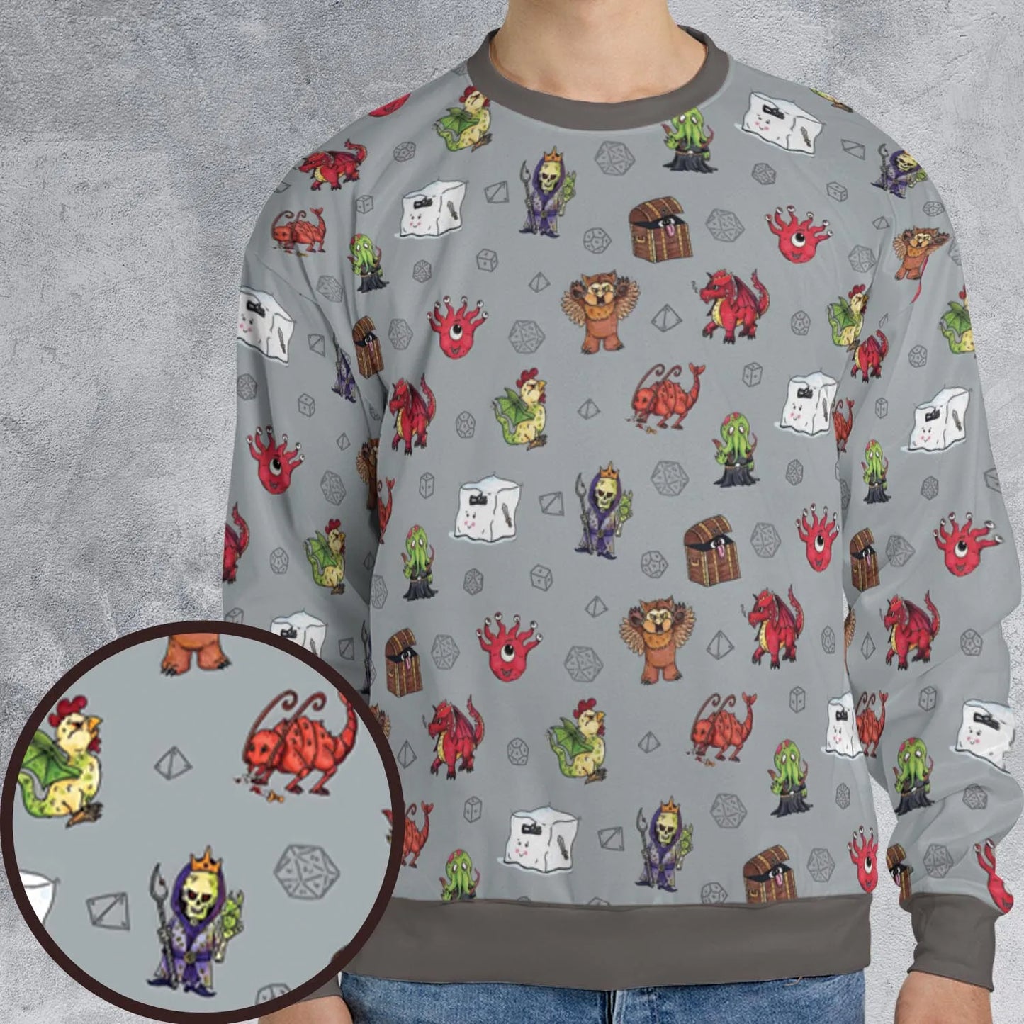 All-over Print Sweatshirt - KJH7EJHX