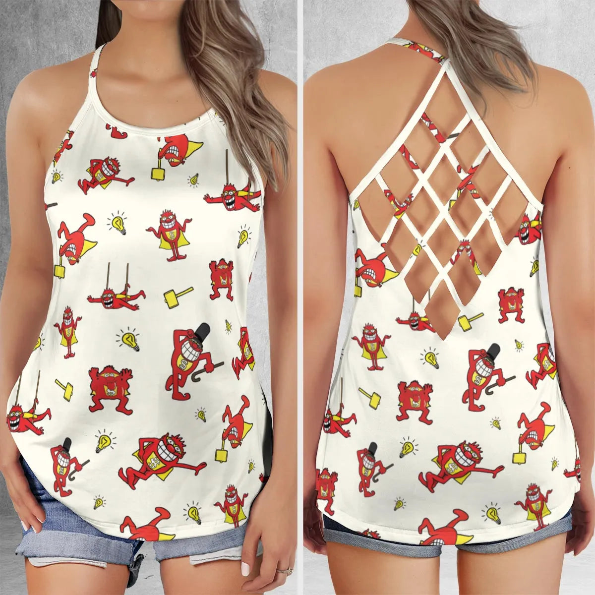 Criss Cross Tank Top - KG3KF1FB