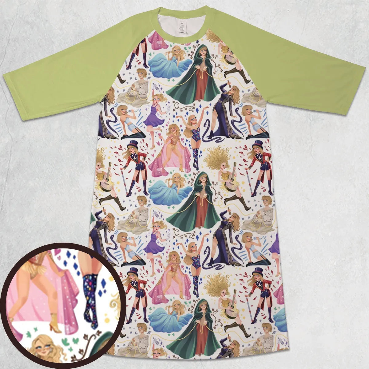 3/4 Sleeve Raglan Dress - VMKC6C2T
