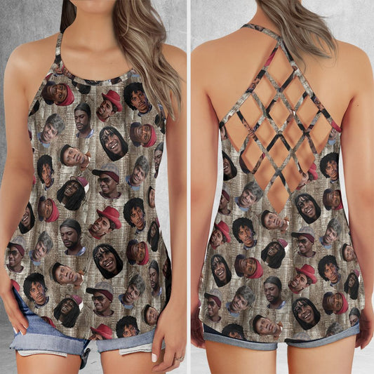 Criss Cross Tank Top - HYZQXTVA -  - 1
